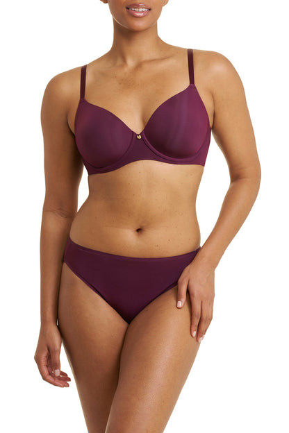 Cloud Comfort Back Smoothing T-Shirt Bra Pinot Noir