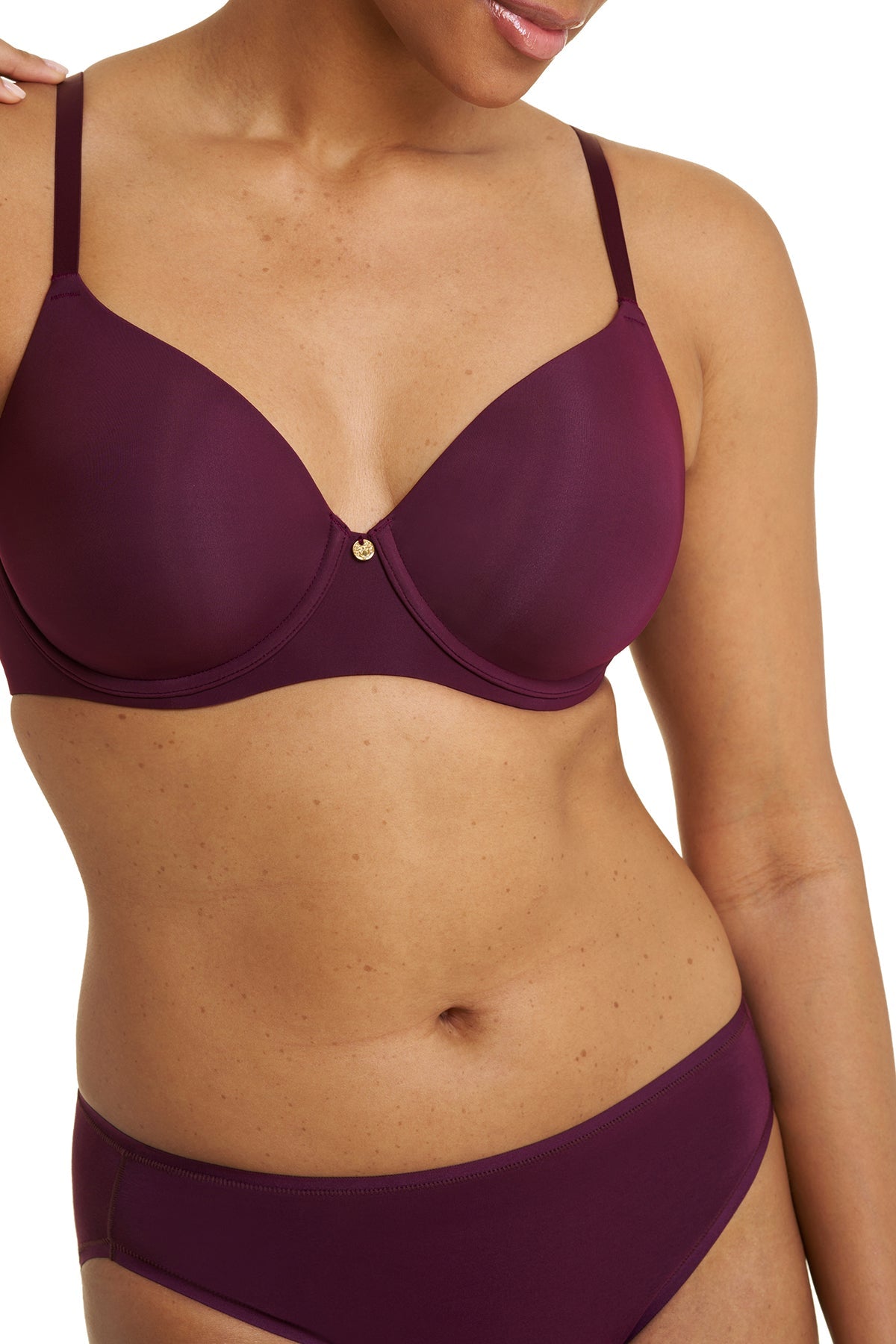 Cloud Comfort Back Smoothing T-Shirt Bra Pinot Noir