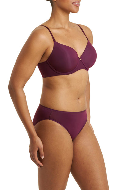 Cloud Comfort Back Smoothing T-Shirt Bra Pinot Noir