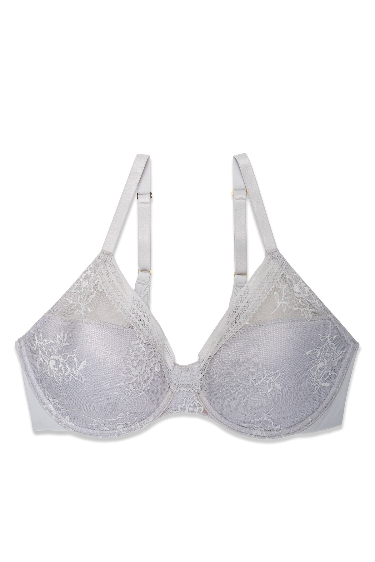 Love Lace Full Coverage Plunge T-Shirt Bra Mink/Warm White