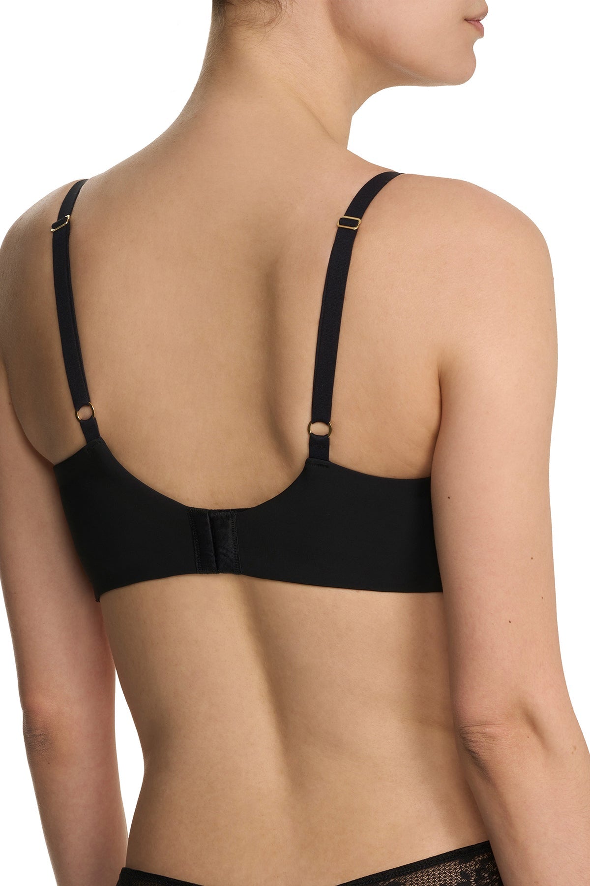 Heavenly Full Coverage Longline T-Shirt Bra Black