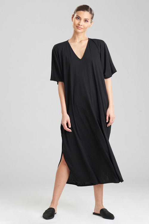 Buy Shangri-La TENCEL™ Caftan in Black Online Black