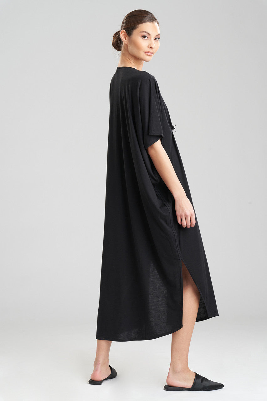 Buy Shangri-La TENCEL™ Caftan in Black Online Black
