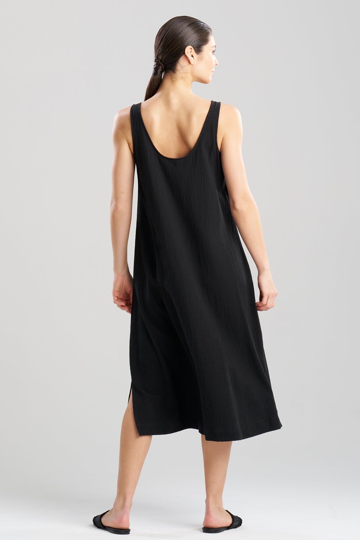 Buy Onsen Cotton Tank Slip Dress in Black Online Black