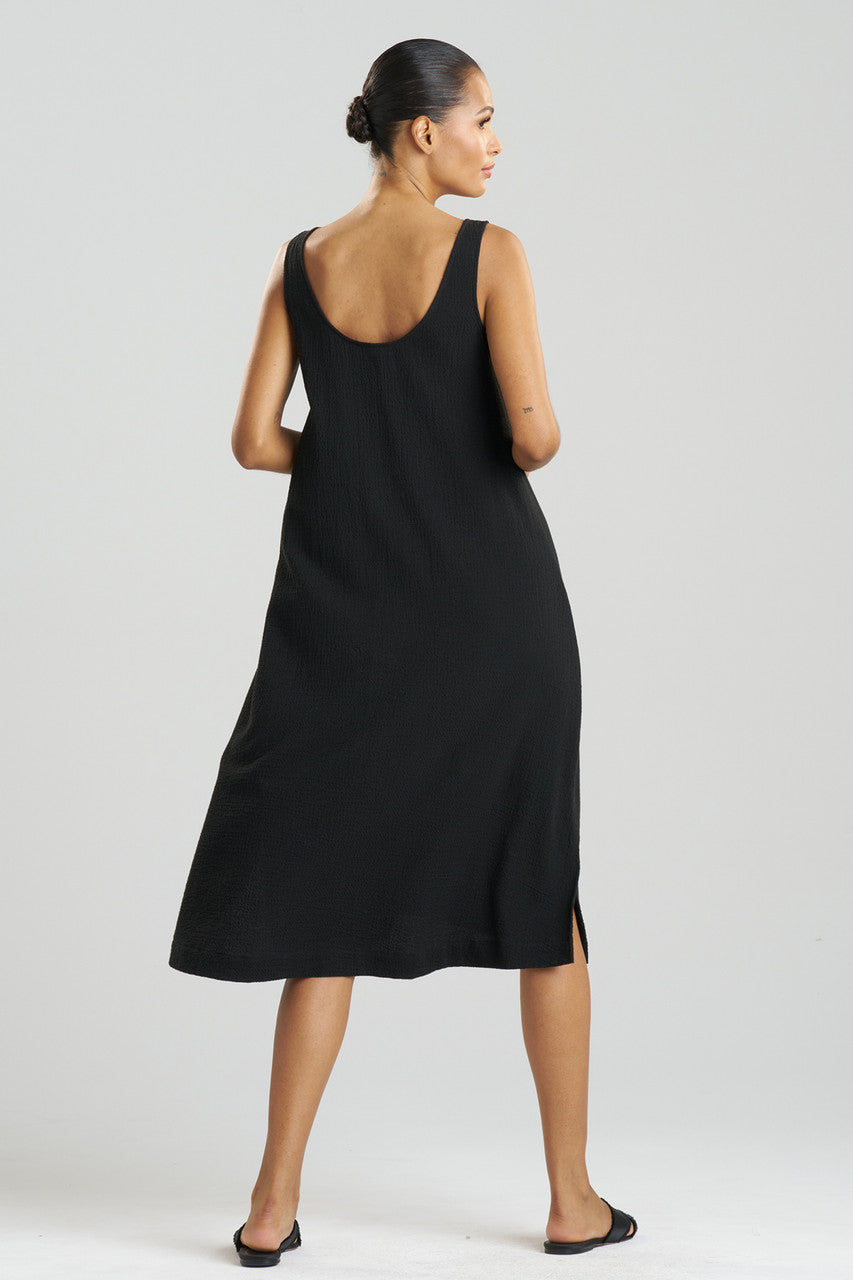 Buy Onsen Cotton Tank Slip Dress in Black Online Black