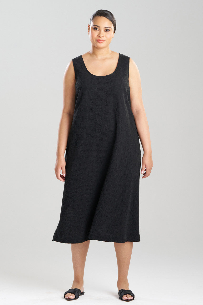 Buy Onsen Cotton Tank Slip Dress in Black Online Black