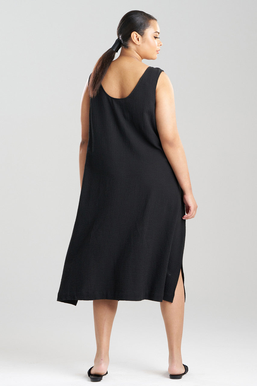 Buy Onsen Cotton Tank Slip Dress in Black Online Black