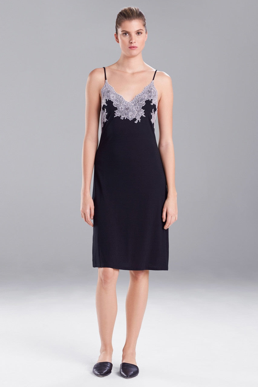 Buy Luxe Shangri-La TENCEL™ Chemise in Black/Cocoon Online Black/Cocoon