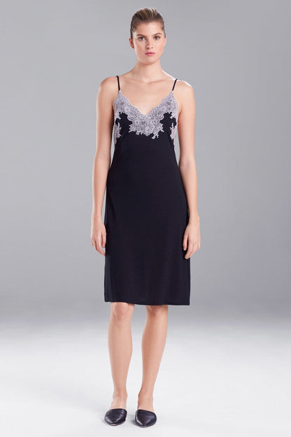 Buy Luxe Shangri-La TENCEL™ Chemise in Black/Cocoon Online Black/Cocoon