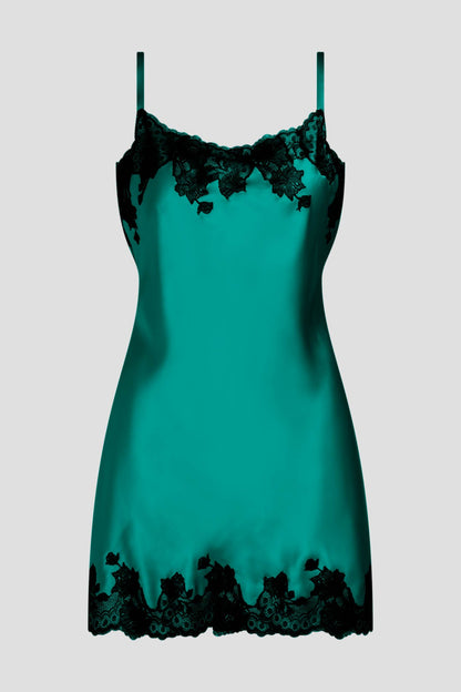 Lolita Chemise Emerald/Black