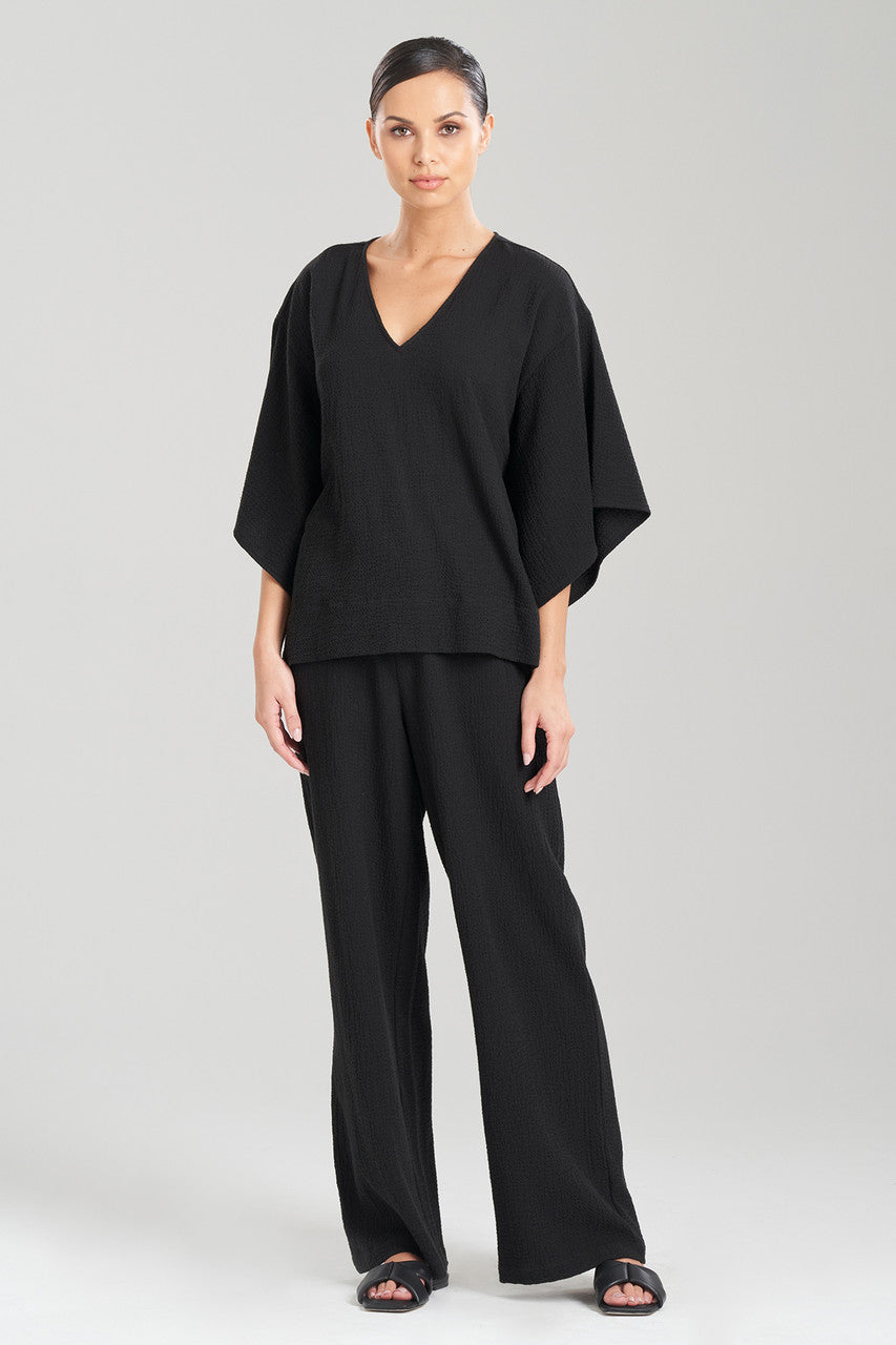 Buy Onsen Cotton Kimono Top in Black Online Black