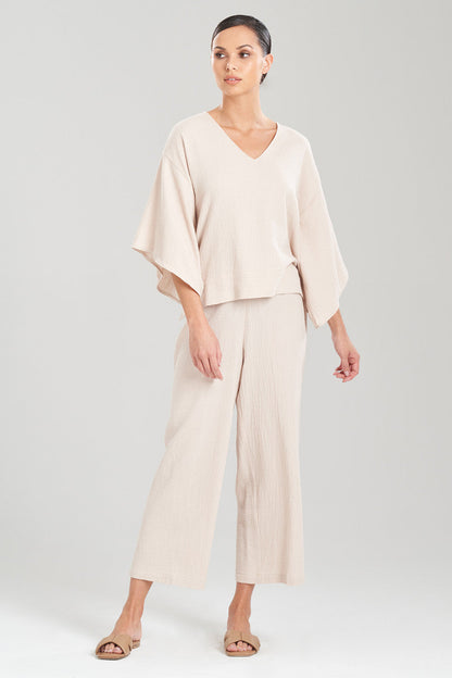 Buy Onsen Cotton Kimono Top in Sand Dune Online Sand Dune