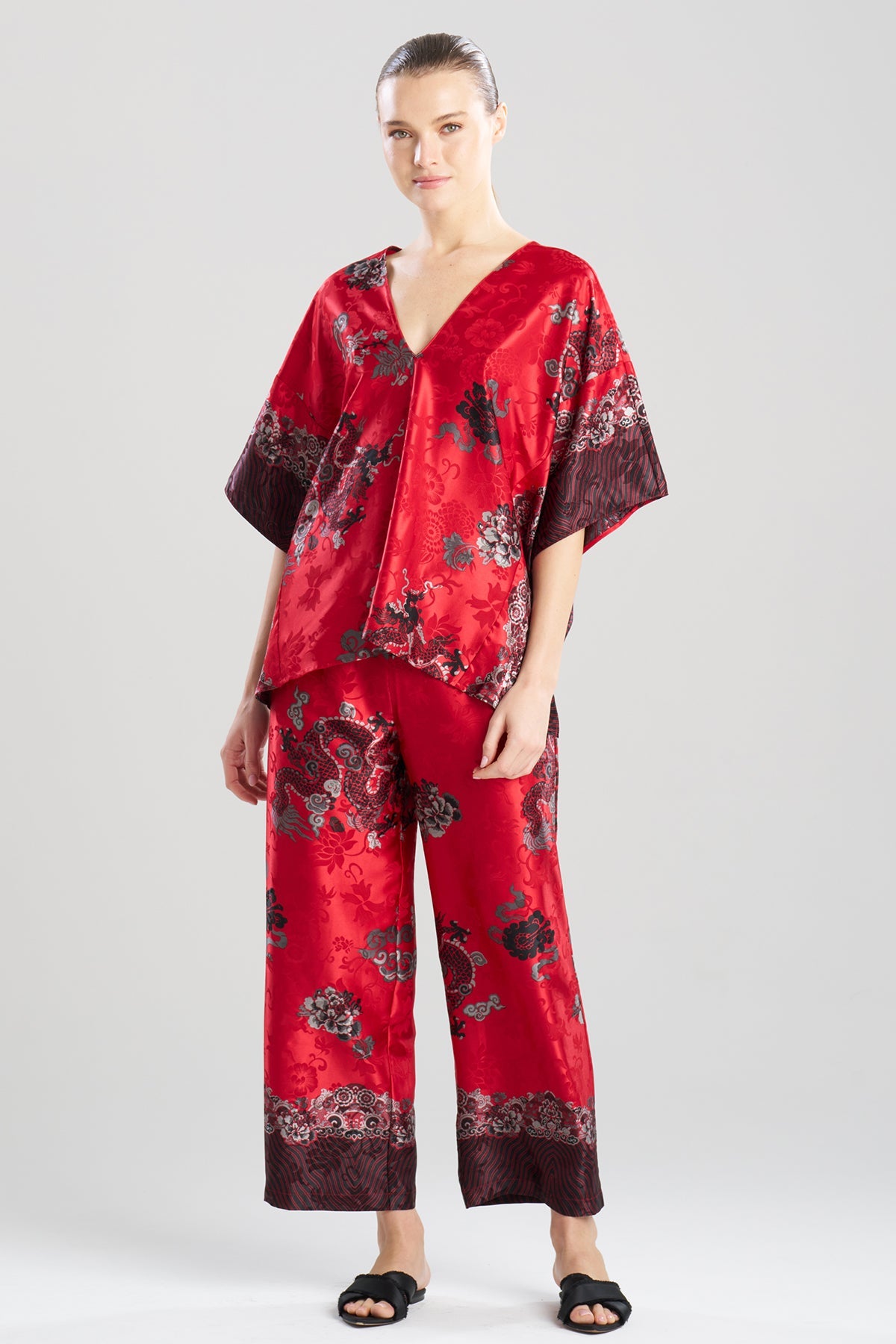 Imperial Dragon Jacquard PJ Red
