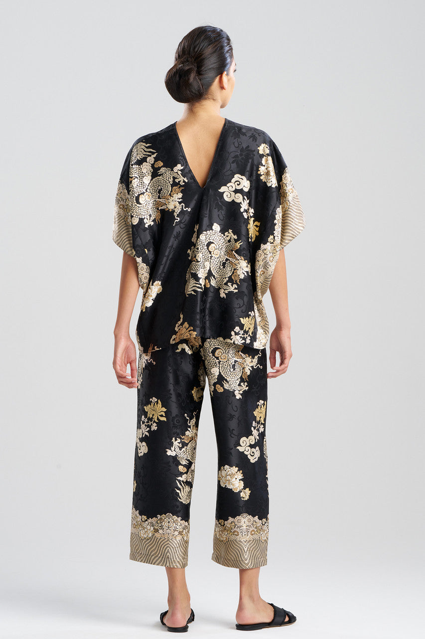 Buy Imperial Dragon Jacquard PJ in Black Online Black