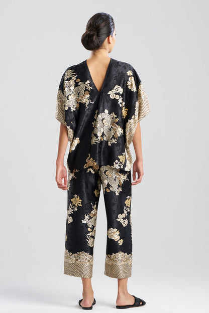 Buy Imperial Dragon Jacquard PJ in Black Online Black