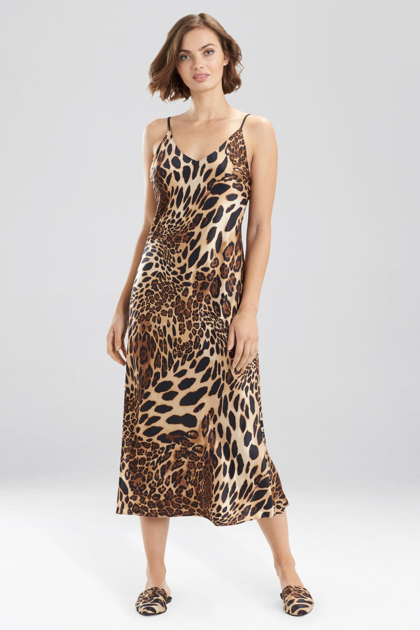 Buy Luxe Leopard Gown in Chestnut Online Chestnut