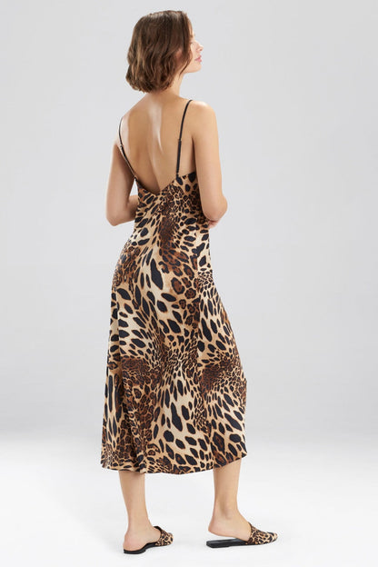 Buy Luxe Leopard Gown in Chestnut Online Chestnut