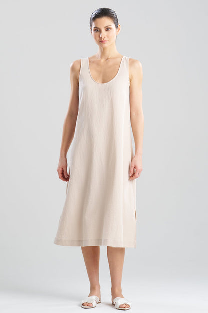 Buy Onsen Cotton Tank Slip Dress in Sand Dune Online Sand Dune