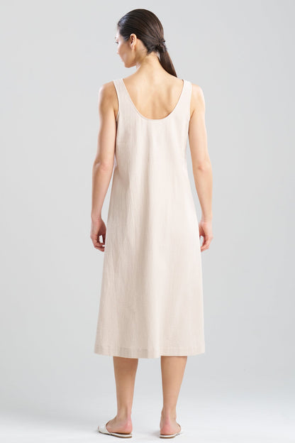 Buy Onsen Cotton Tank Slip Dress in Sand Dune Online Sand Dune