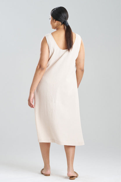 Buy Onsen Cotton Tank Slip Dress in Sand Dune Online Sand Dune
