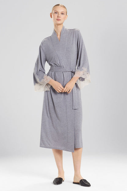 Buy Luxe Shangri-la TENCEL™ Robe in Grey Online Grey