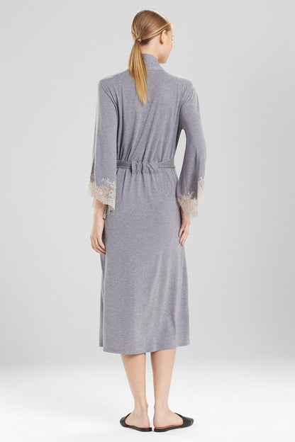 Buy Luxe Shangri-la TENCEL™ Robe in Grey Online Grey