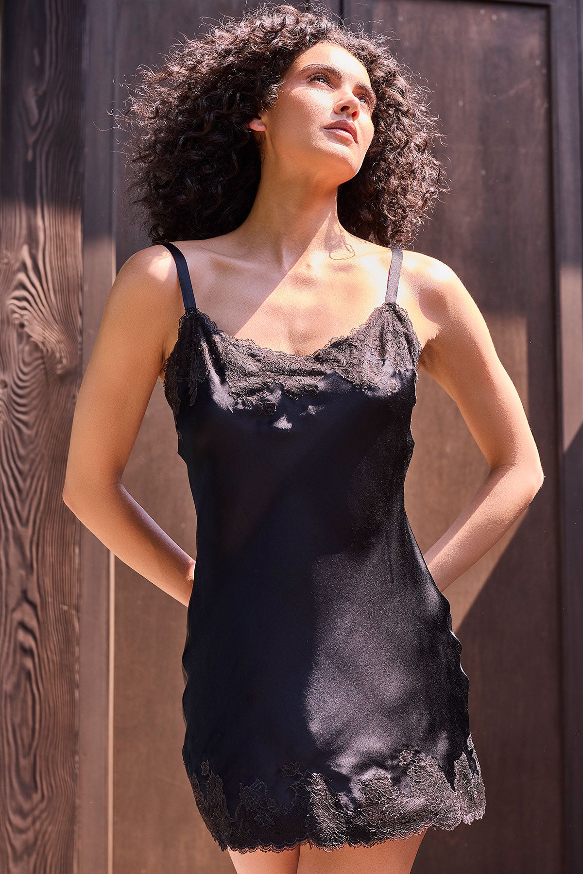 Buy Lolita Chemise in Black Online Black
