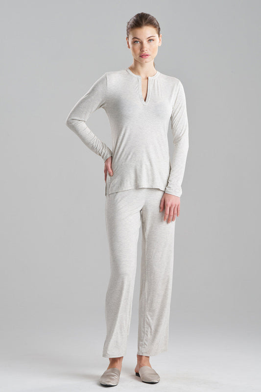 Buy Feathers Essentials Lenzing™ Ecovero™ Viscose PJ in Heather Pebblestone Online Heather Pebblestone