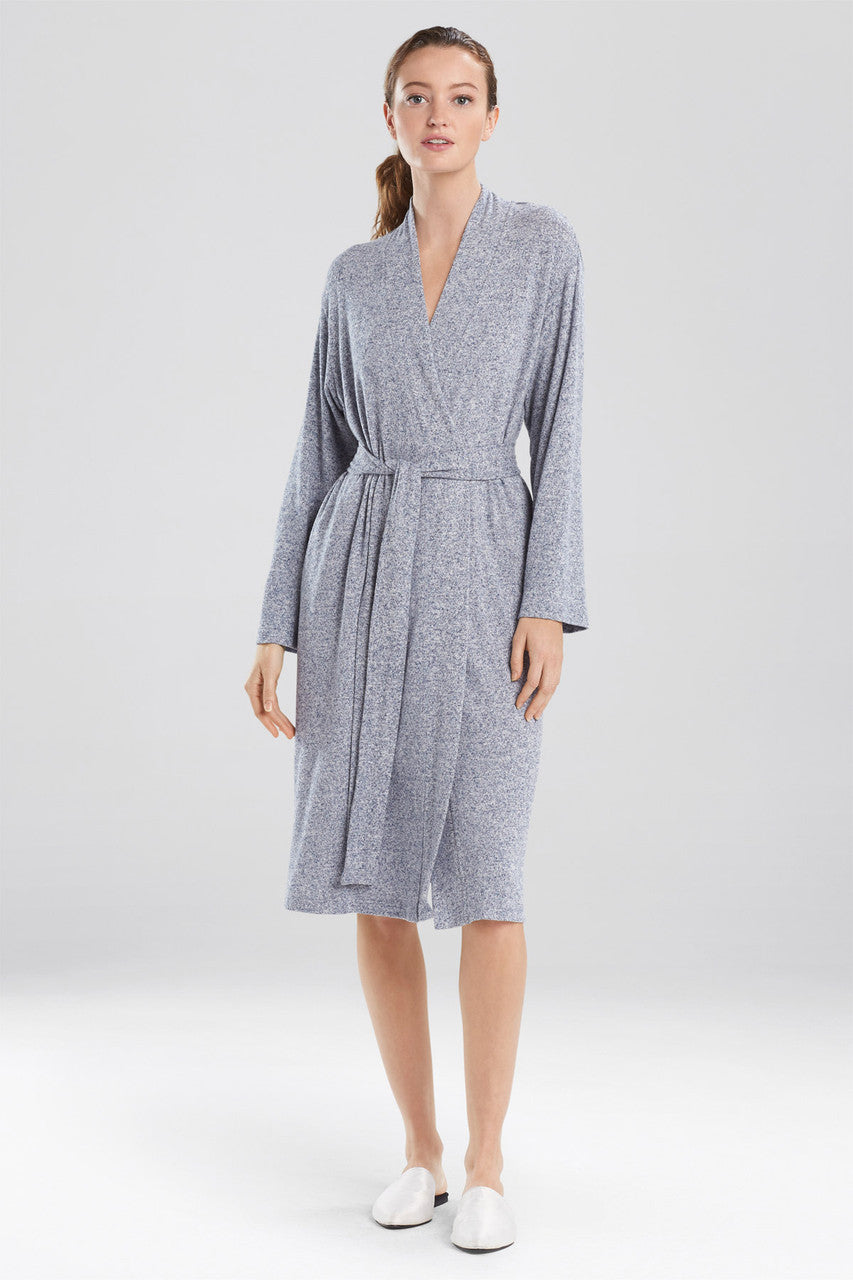 Buy Soho Brush Robe - Basics in Heather Night Blue Online Heather Night Blue