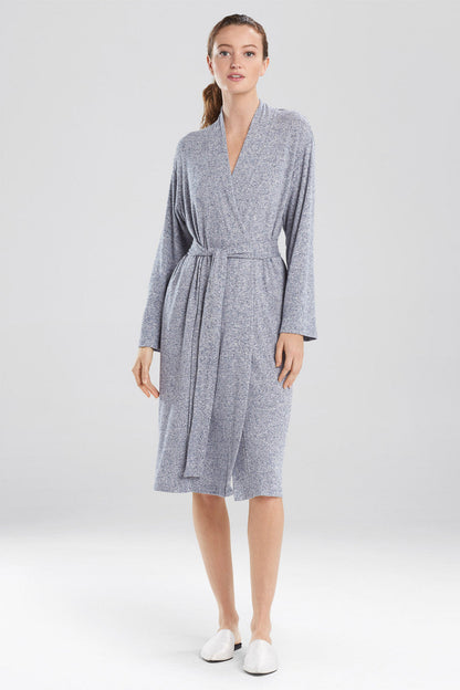 Buy Soho Brush Robe - Basics in Heather Night Blue Online Heather Night Blue