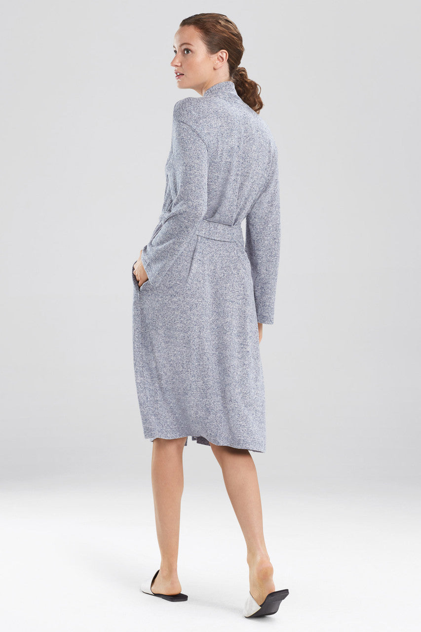 Buy Soho Brush Robe - Basics in Heather Night Blue Online Heather Night Blue