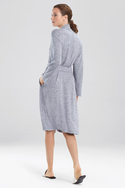 Buy Soho Brush Robe - Basics in Heather Night Blue Online Heather Night Blue