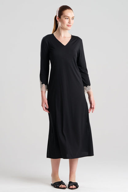 Luxe Shangri-La Long Sleeve Lounger Black/Cocoon