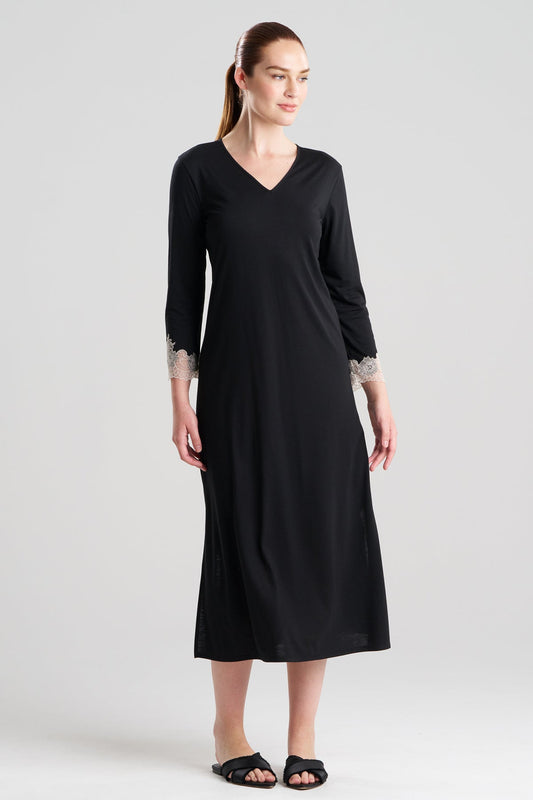 Luxe Shangri-La Long Sleeve Lounger Black/Cocoon