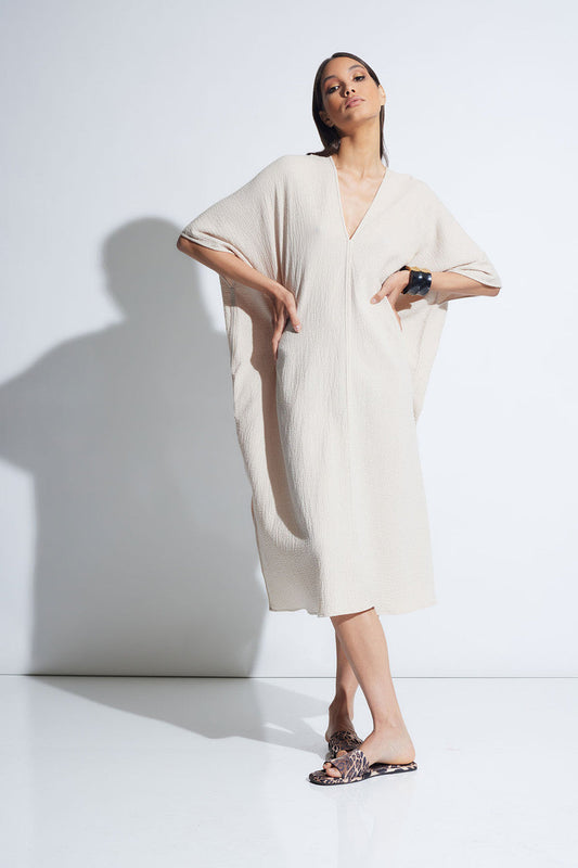 Buy Onsen Cotton Caftan in Sand Dune Online Sand Dune