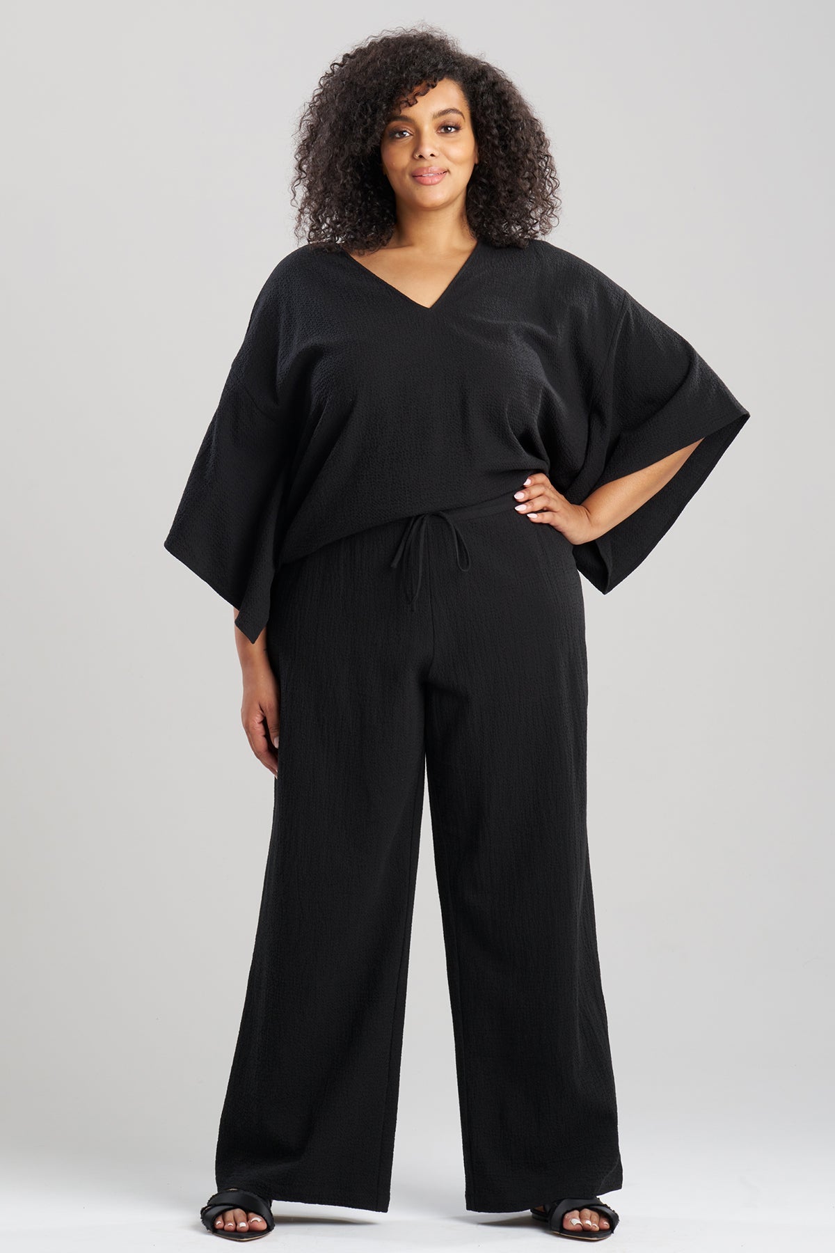 Onsen Cotton Pants Black