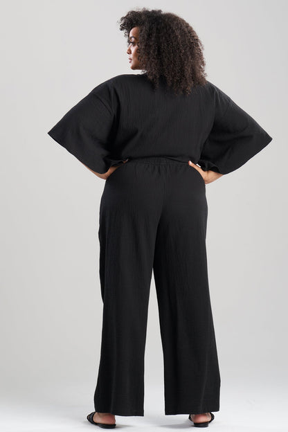 Onsen Cotton Pants Black