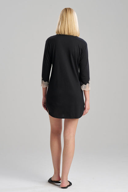 Buy Luxe Shangri-La TENCEL™ Sleepshirt in Black/Cocoon Online Black/Cocoon