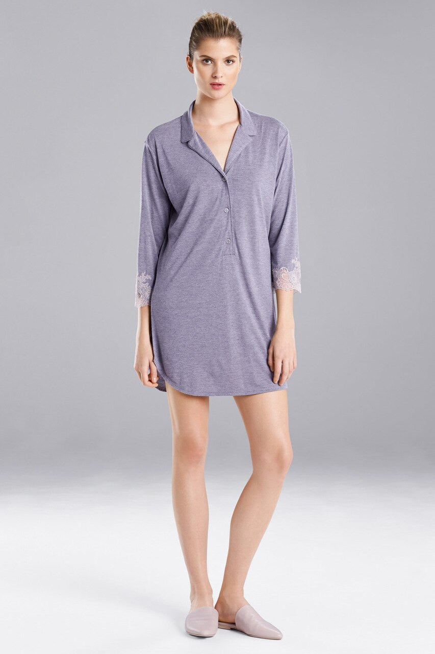 Buy Luxe Shangri-La TENCEL™ Sleepshirt in Grey/Cocoon Online Grey/Cocoon