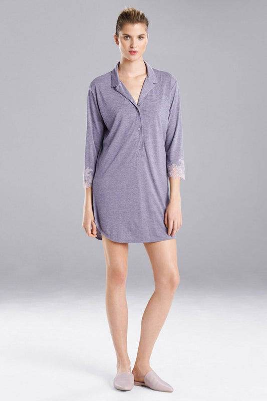 Buy Luxe Shangri-La TENCEL™ Sleepshirt in Grey/Cocoon Online Grey/Cocoon