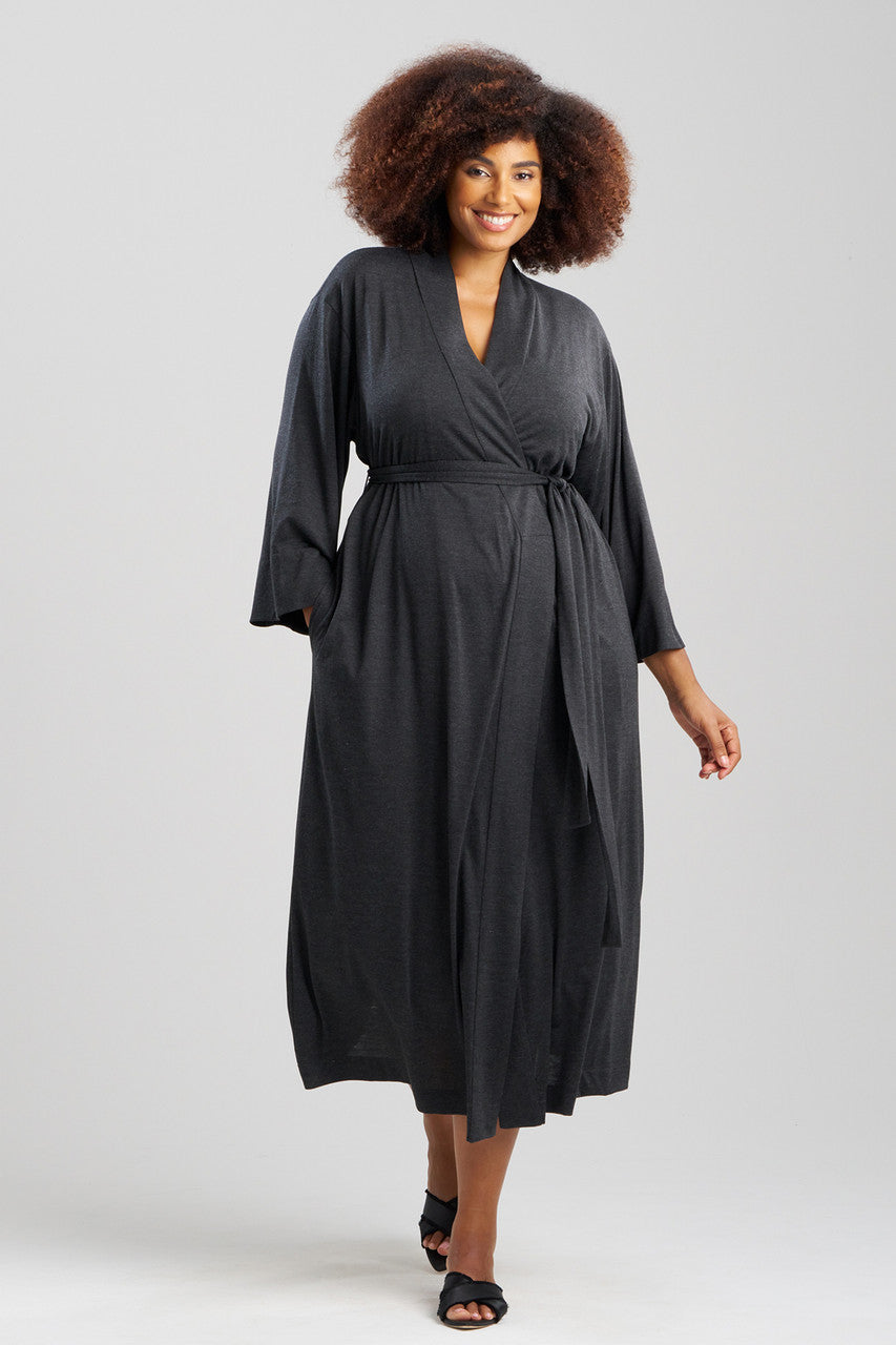 Buy Shangri-La TENCEL™ Robe in Anthracite Online Anthracite
