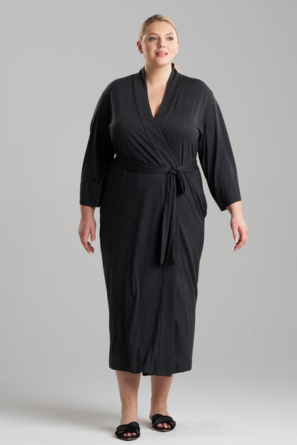 Buy Shangri-La TENCEL™ Robe in Anthracite Online Anthracite