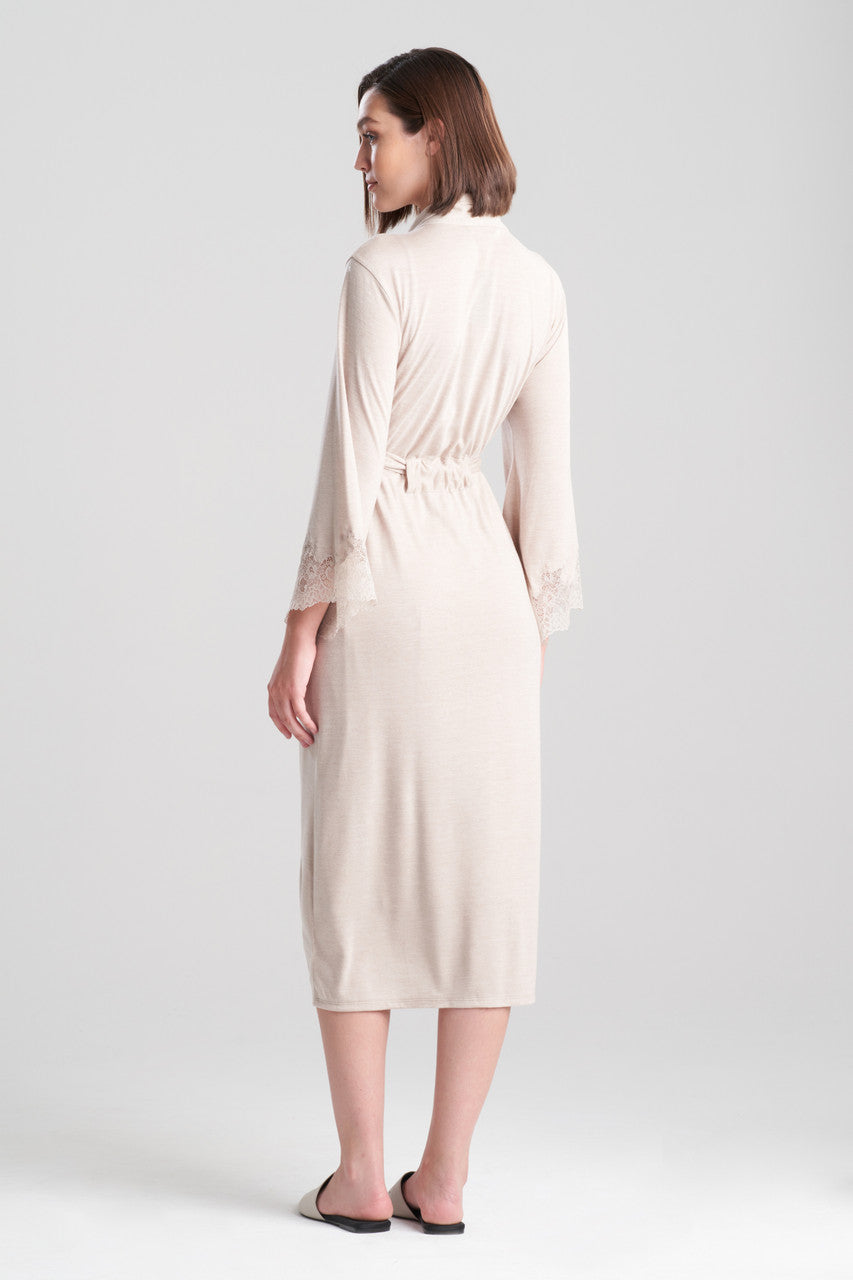 Buy Luxe Shangri-la TENCEL™ Robe in Heather Cashmere Online Heather Cashmere