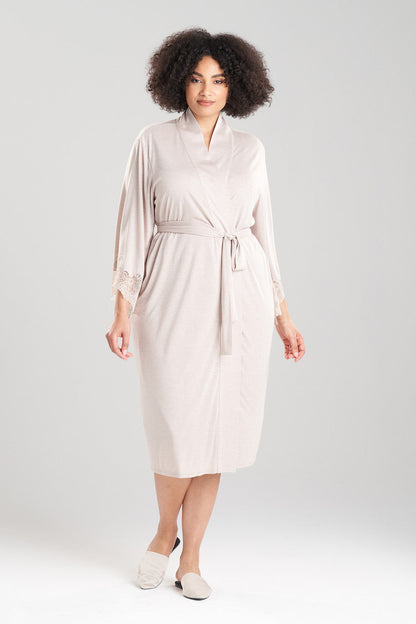 Buy Luxe Shangri-la TENCEL™ Robe in Heather Cashmere Online Heather Cashmere
