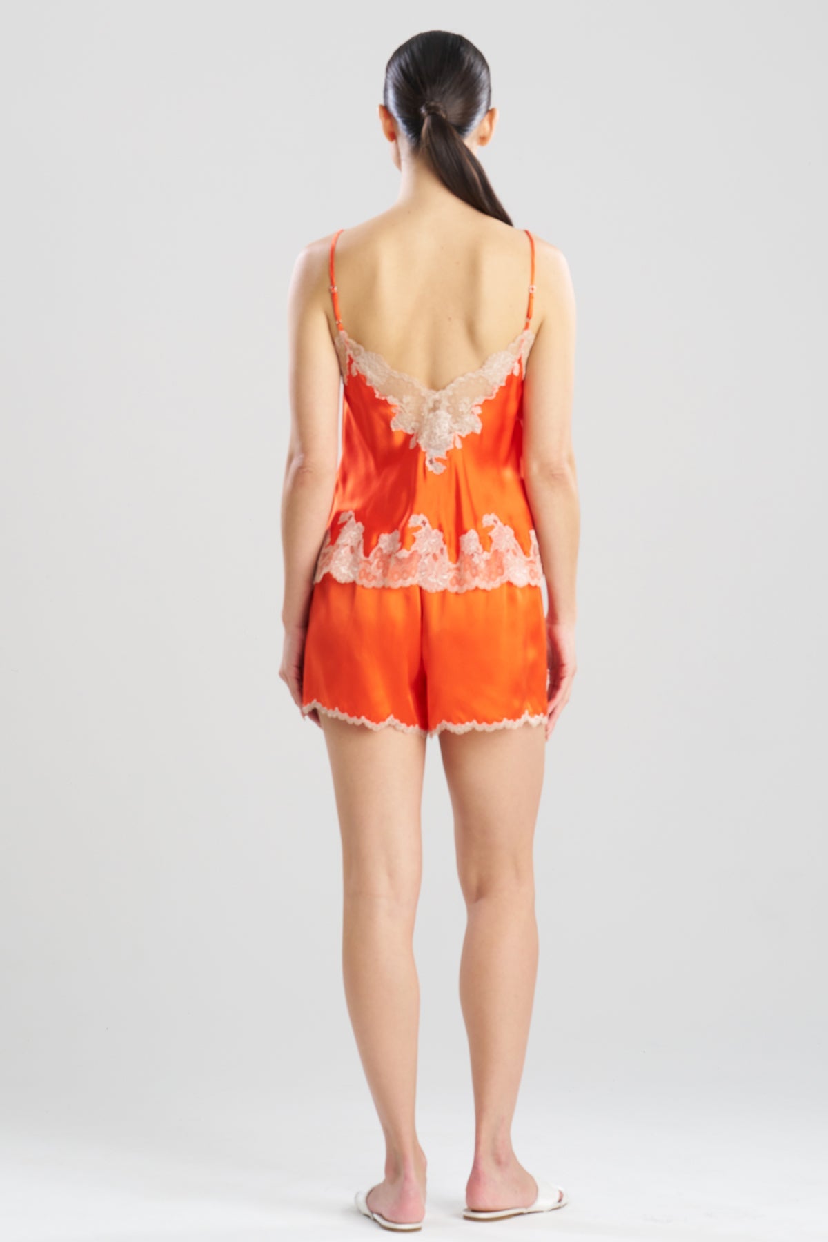 Lolita Lace Cami Shorts PJ Blood Orange/Nude