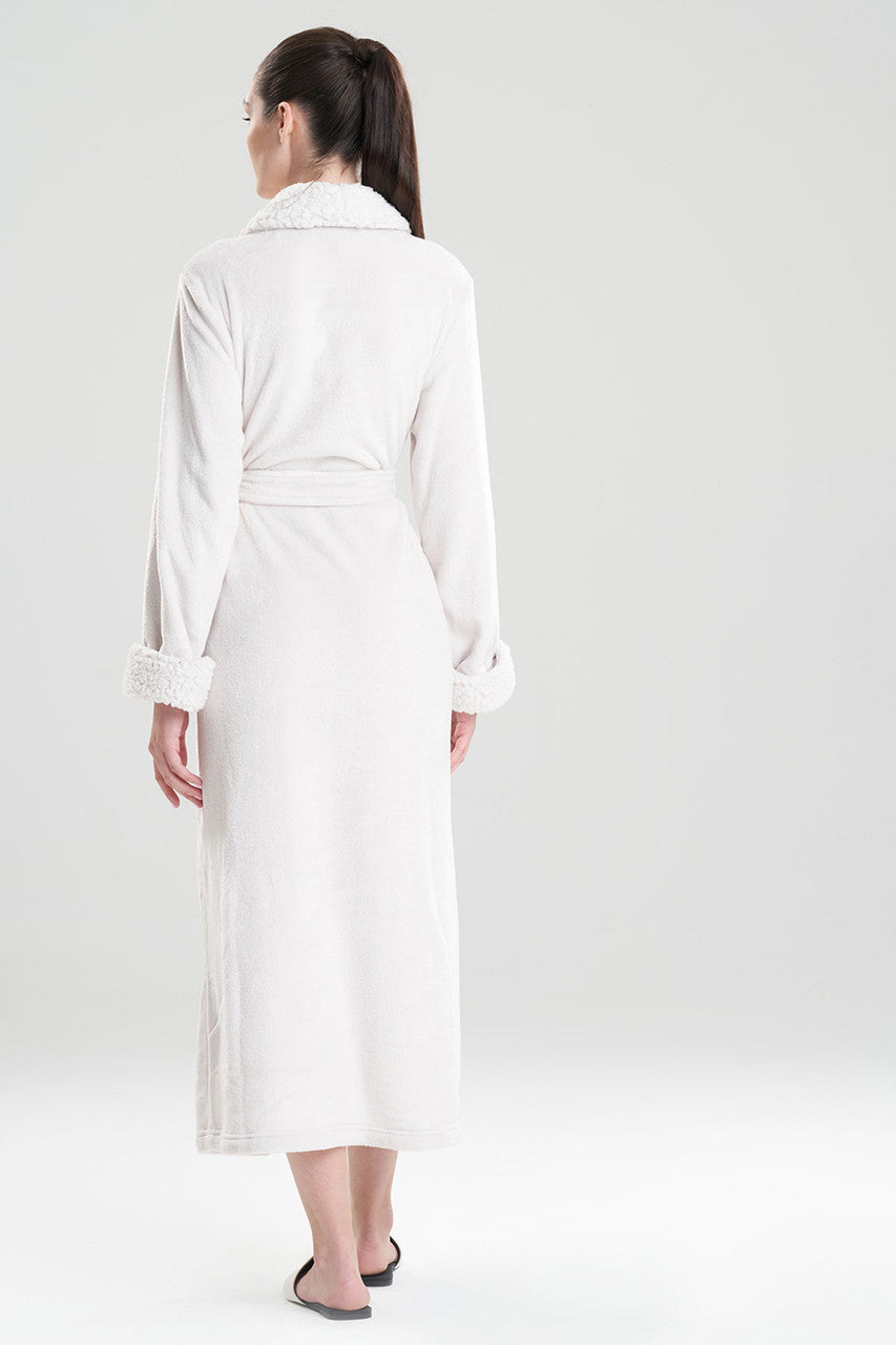 Buy Plush Sherpa Robe in Bone Online Bone