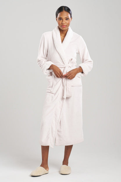 Buy Plush Sherpa Robe in Bone Online Bone