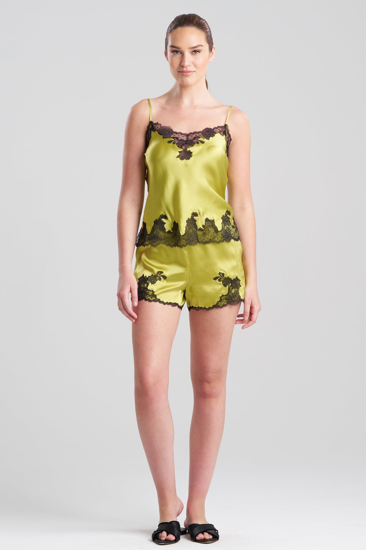 Lolita Lace Cami Shorts PJ Lemon Lime