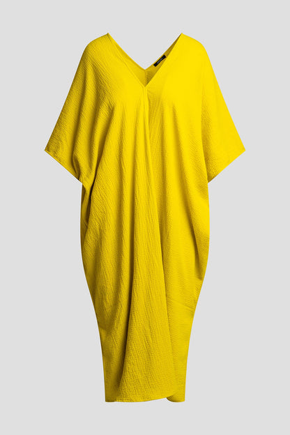 Onsen Cotton Caftan Chartreuse