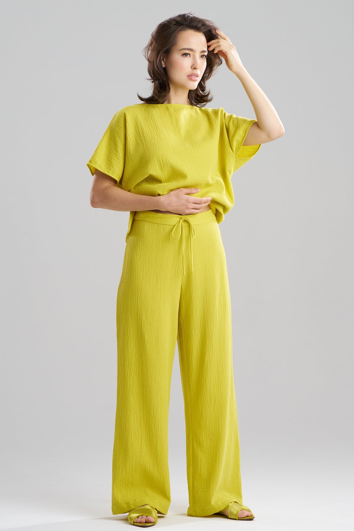 Onsen Cotton Pants Chartreuse